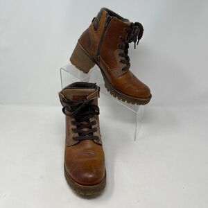 Handmade in Portugal Creative Oasis Cassie Chunky Heel Leather Boots 6